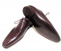 dark-brown wholecut croco print handmade oxfords (4) (Copy)